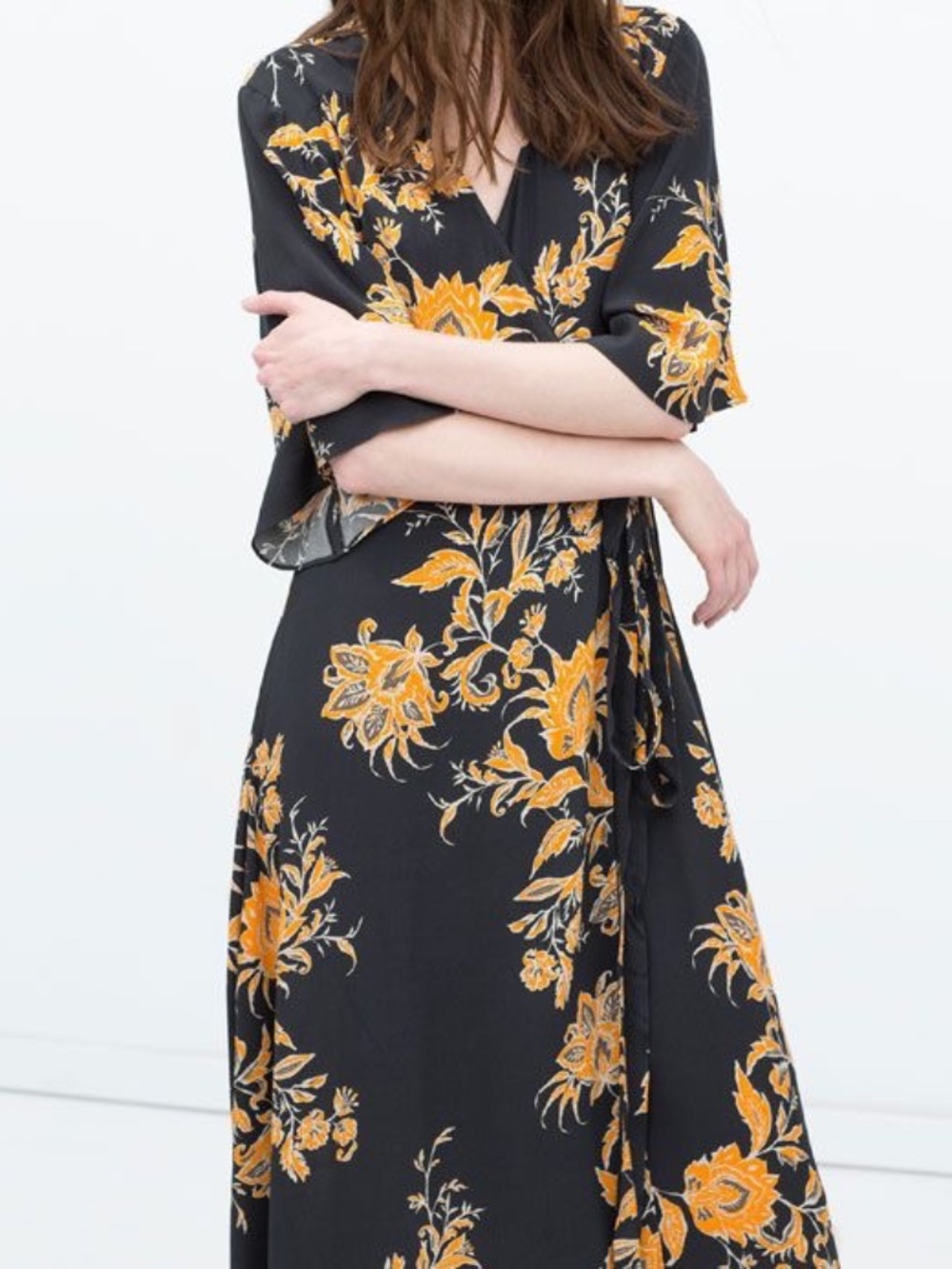 Zara Woman Kimono Style Dress